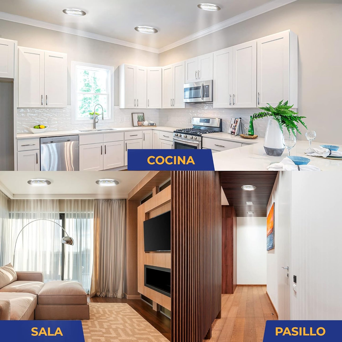 Empotrado Plafon Led 3w Spot Dirigible Satinado Plateado Luz Calida o Blanco - THLB3W & THLC3W