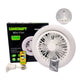 Foco Lampara Led Ventilador 30w Luz Blanca Dirigible C/aroma Lumicraft