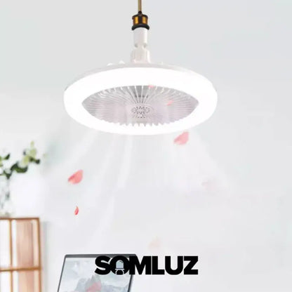 Foco Lampara Led Ventilador 30w Luz Blanca Dirigible C/aroma Lumicraft