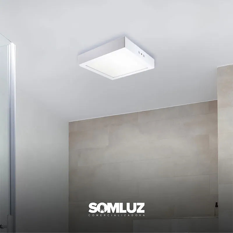 Lámpara de Sobreponer de Led 6w Cuadrado Luz Blanca Lumicraft