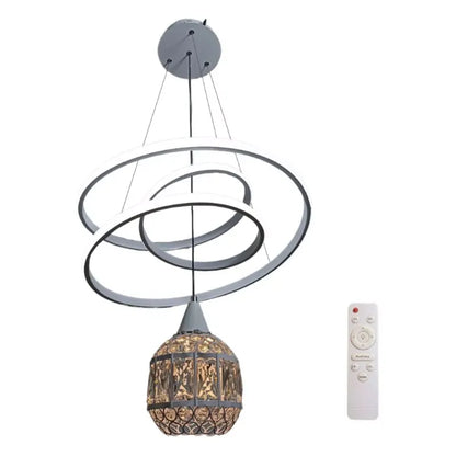 Candil Colgante Led 100w 3 Tonos de Luz Atenuable, con Control Remoto SomLuz