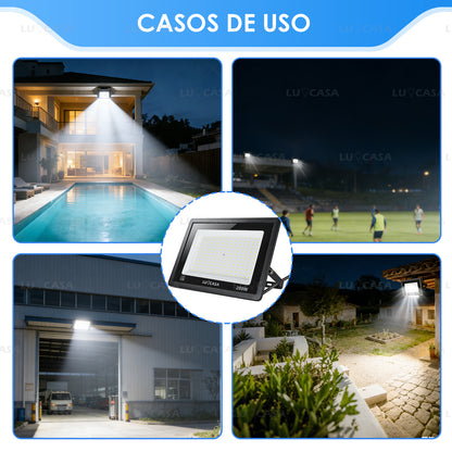 Reflector Led 200W Lampara Exterior IP66 Luz Blanco fria 20000LM XPG200W