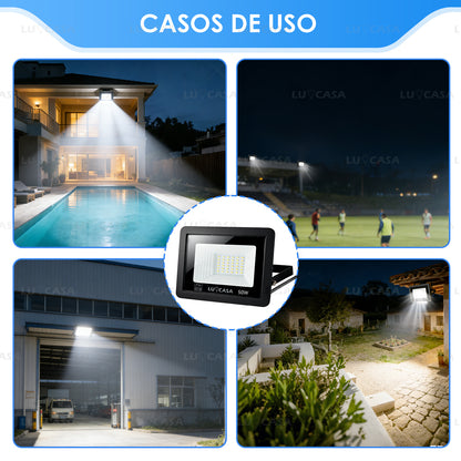 Reflector Led 50W Lampara Exterior IP66 Luz Blanco fria 5000LM XPG50W
