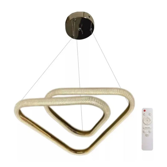 Lampara Led Colgante Acrílico de Led 3 Tonos Dimeable Triángulos SomLuz