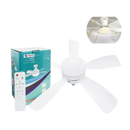 Foco Lampara Led Ventilador De Aspas 3 tonos de Luz C/control Lumicraft