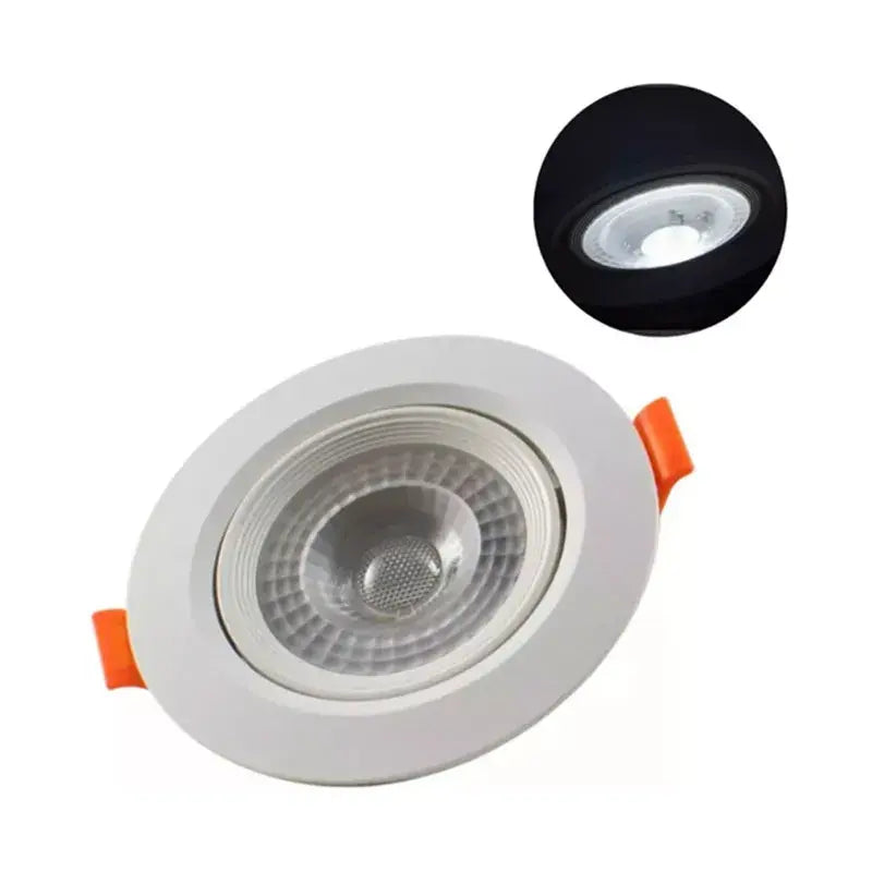 Empotrado Plafón Led 7w Spot Dirigible Plástico Kit 2pzs Aguiled