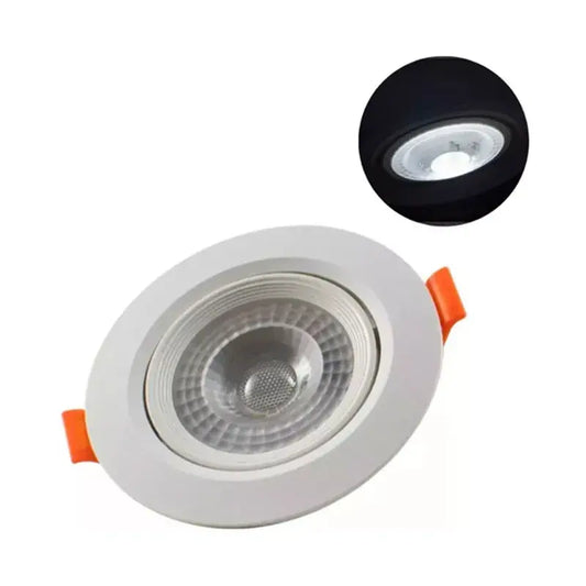 Empotrado Plafón Led 7w Spot Dirigible Plástico Kit 2pzs Aguiled