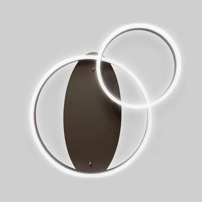 Lámpara Plafón Led 100w Minimalista Doble Aro 3 tonos de Luz Atenuable con control remoto SomLuz