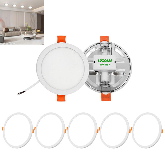 PLAFÓN PARA EMPOTRAR 8W PLAFON AJUSTABLE LUZ BLANCO