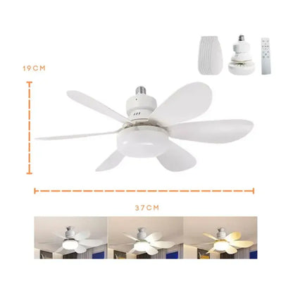 Foco de Led con Ventilador 5 Aspas Chicas 40w 3 Tonos De Luz Con Control Teco