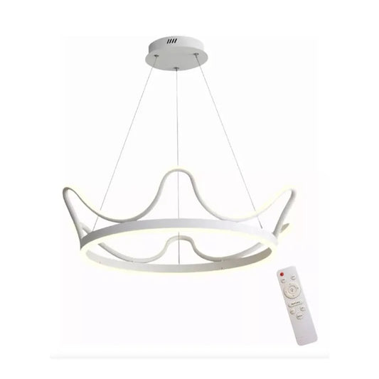 Lámpara Colgante de Led 100w 3 Tonos Dimeable Corona con Control Remoto SomLuz