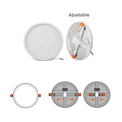 Lámpara Spot 8w Led Ajustable Bote Luz Blanca Lumicraft