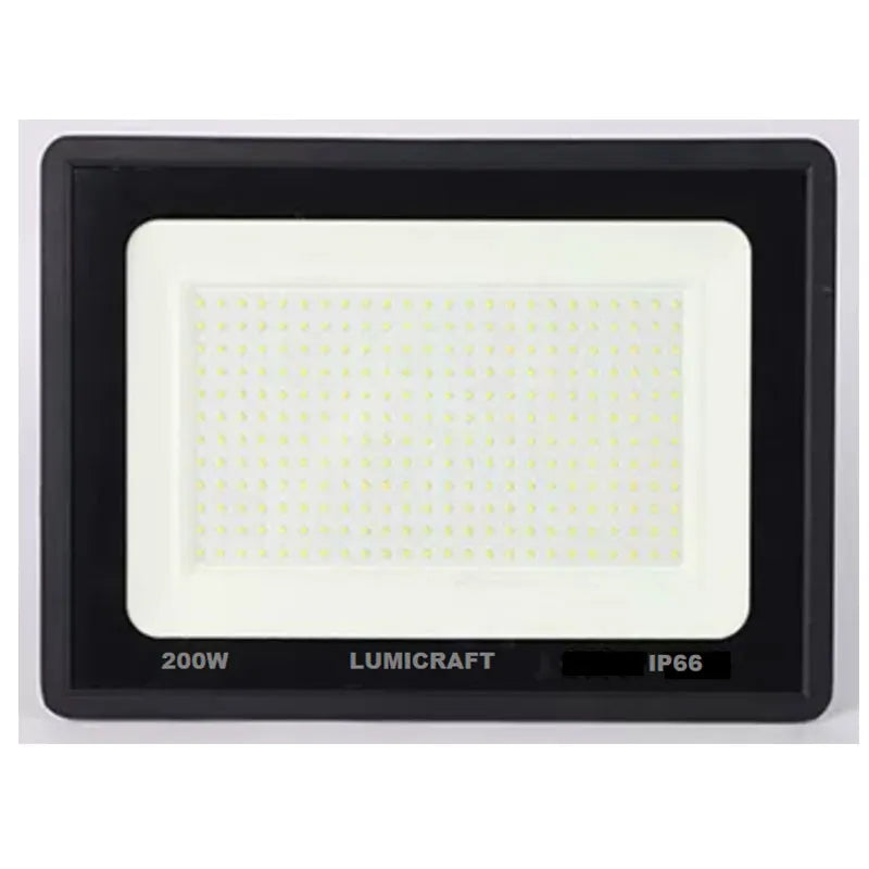Reflector Led 200w Exterior Multivoltaje SMD Luz Blanco Frío Lumicraft