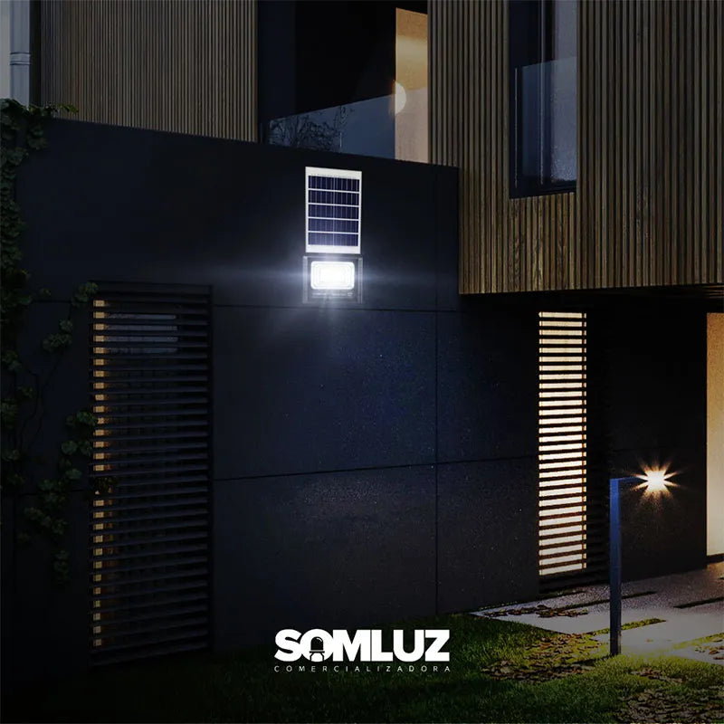 Reflector Led con Panel Solar 100W con Control remoto  Lumicraft