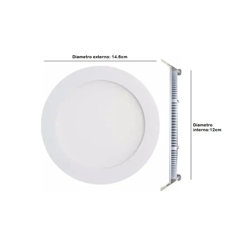 Lampara Led Empotrado Slim 9w Redondo Maigoo