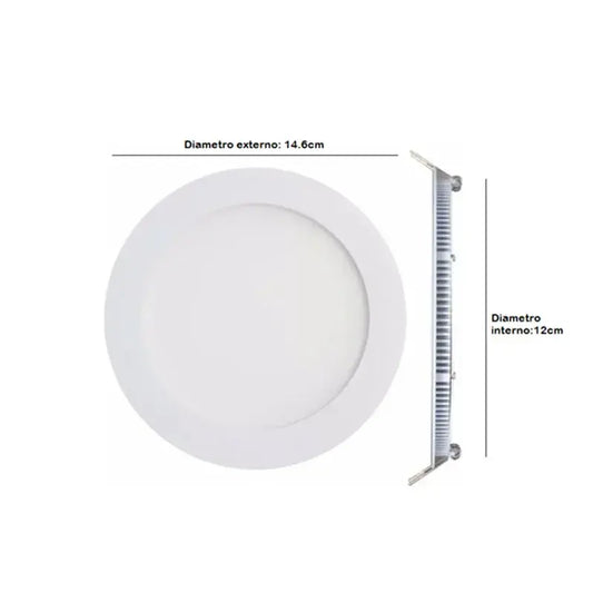 Lampara Led Empotrado Slim 9w Redondo Maigoo