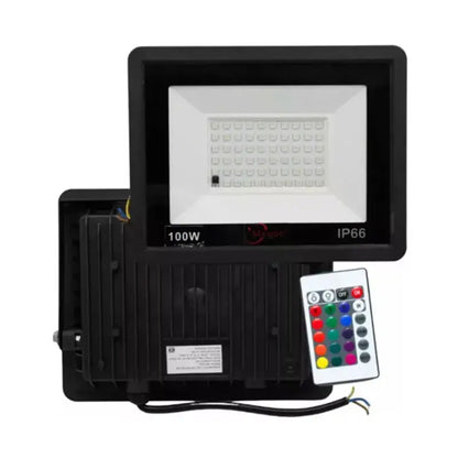 Reflector Led 100w RGB Exterior SMD RGB Ip66 con Control Remoto Maigoo