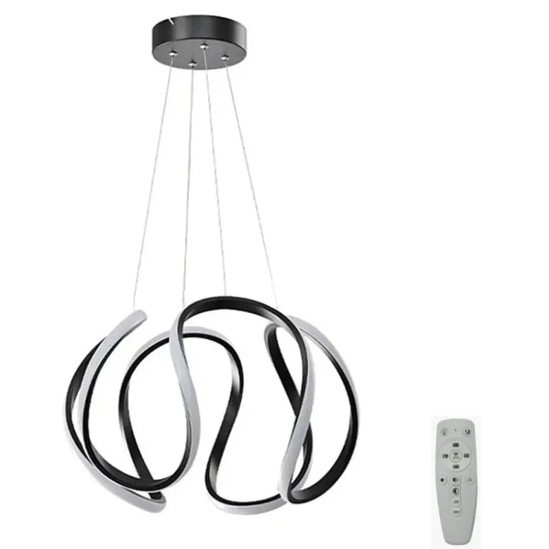 Candil Colgante Esfera de Led 100w 3 Tonos de Luz Atenuable con Control Remoto SomLuz