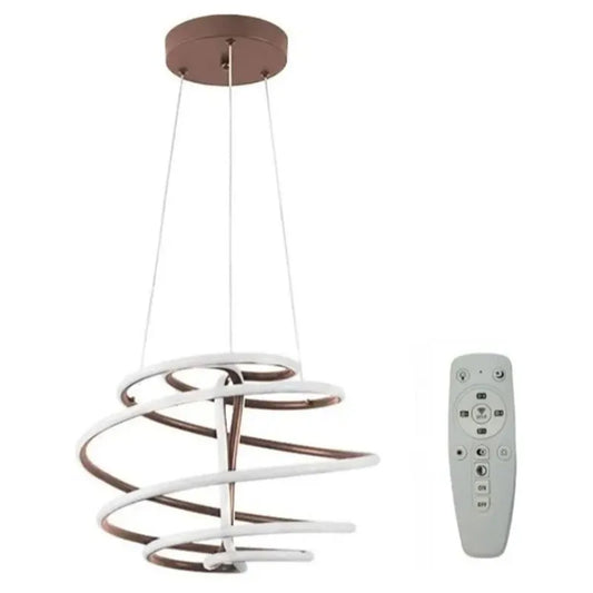 Candil Colgante Esfera de Led 100w 3 Tonos de Luz Atenuable con Control Remoto SomLuz