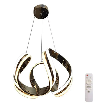 Candil Colgante Led 100W 3 Tonos de Luz, Atenuable con Control Remoto SomLuz