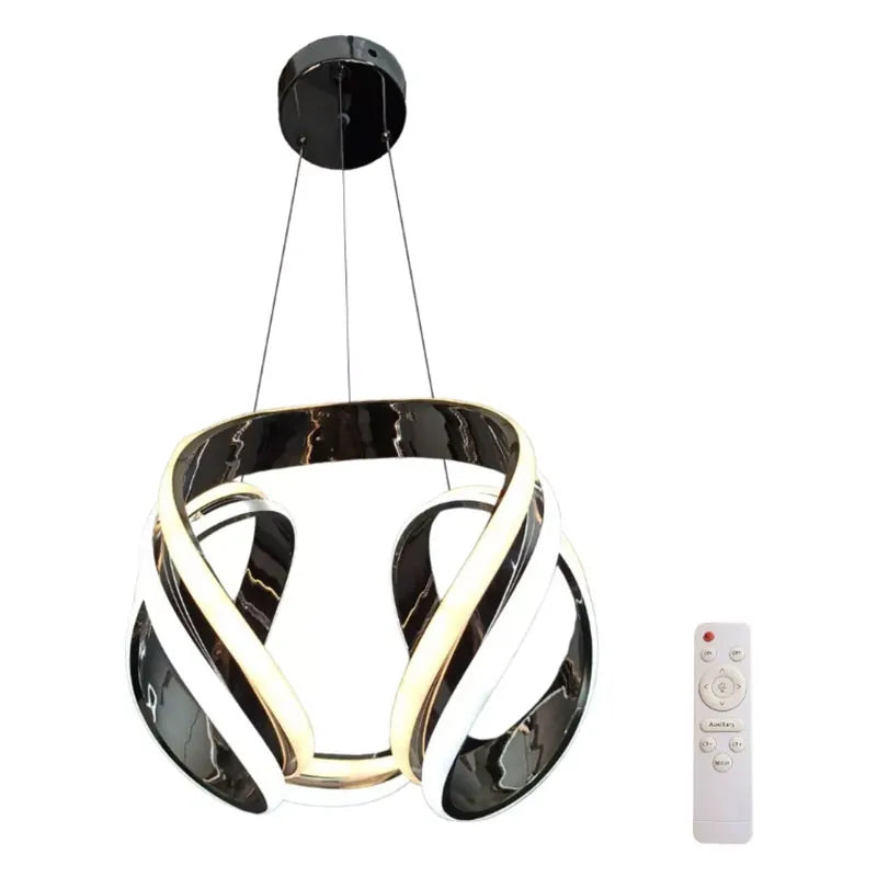 Candil Colgante Led 100W 3 Tonos de Luz, Atenuable con Control Remoto SomLuz