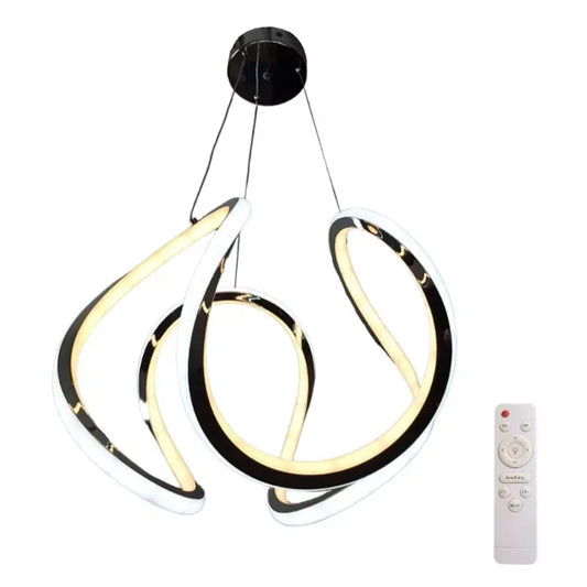 Candil Colgante Led 100w 3 Tonos de Luz Atenuable con Control Remoto SomLuz