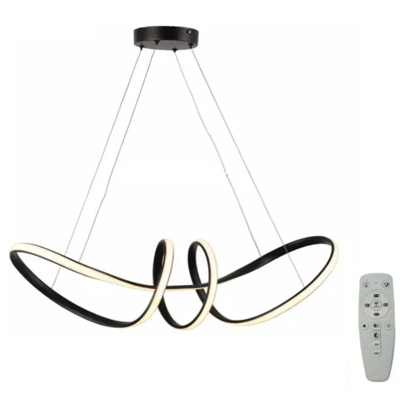 Candil Colgante Nudo de Led 100w 3 Tonos de luz Atenuable con control Remoto SomLuz