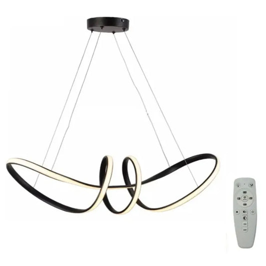 Candil Colgante Nudo de Led 100w 3 Tonos de luz Atenuable con control Remoto SomLuz