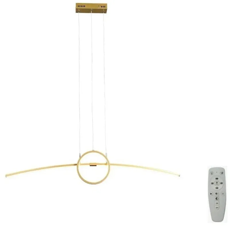 Candil Colgante de Led 100w 3 Tonos de Luz Atenuable con Control Remoto SomLuz