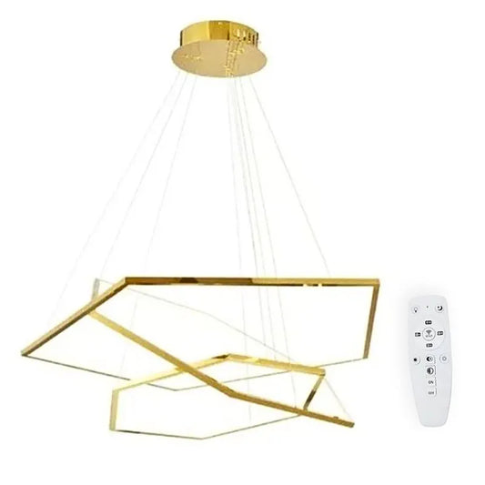 Candil Colgante de Led 100w 3 Tonos de Luz Atenuable con Control Remoto SomLuz