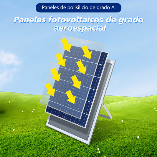 Lámpara Solar Led Exterior Interior Reflector 585 Leds Ip66 100w Blanco Frío - SZZX100W