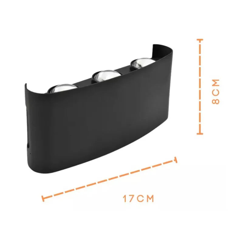 Lámpara Arbotante Led 12w de 6 Lupas Lumicraft