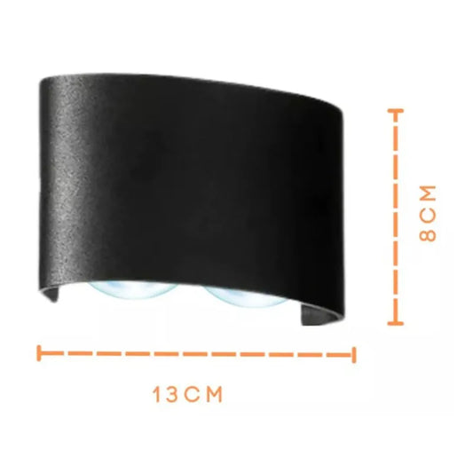 Lámpara Arbotante Led 8w de 4 Lupas Lumicraft