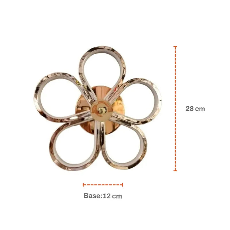 Lámpara Arbotante para Pared de Led Flor 30w 3 Tonos de Luz SomLuz