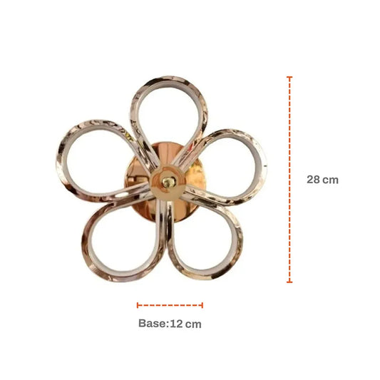 Lámpara Arbotante para Pared de Led Flor 30w 3 Tonos de Luz SomLuz