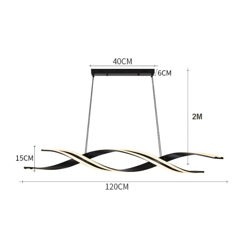 Lampara Colgante Led 3 Tonos Minimalista Doble Led Atenuable