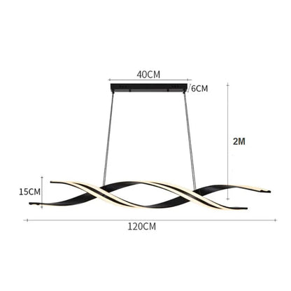 Lampara Colgante Led 3 Tonos Minimalista Doble Led Atenuable