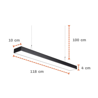 Lámpara Colgante Led Oficina Minimalista Led 54w Lumicraft