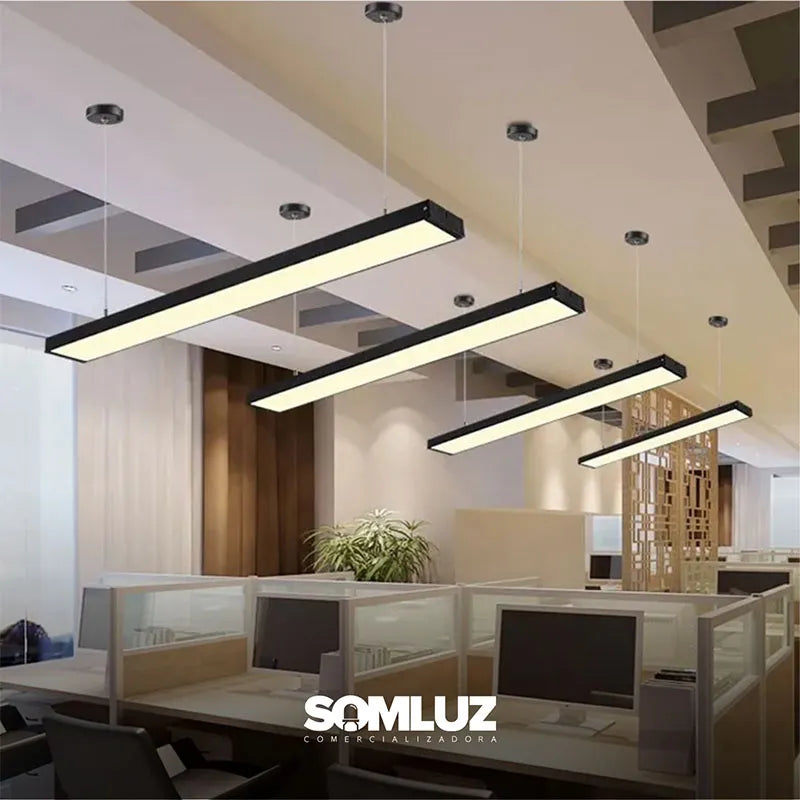 Lámpara Colgante Led Oficina Minimalista Led 54w Lumicraft