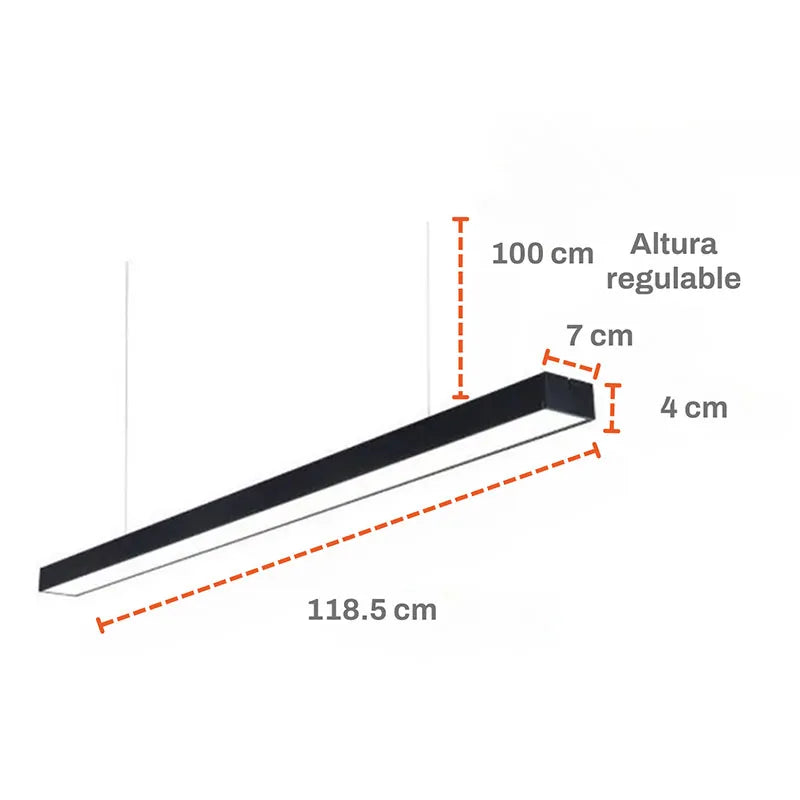 Lámpara Colgante Minimalista Led 36w Lumicraft