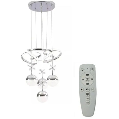 Lámpara Led Colgante Moderna 3 Tonos Dimeable + control Remoto