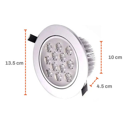 Lampara Spot Dirigible 12w Aluminio Blanco o Cálido Lumicraft _ Aguiled