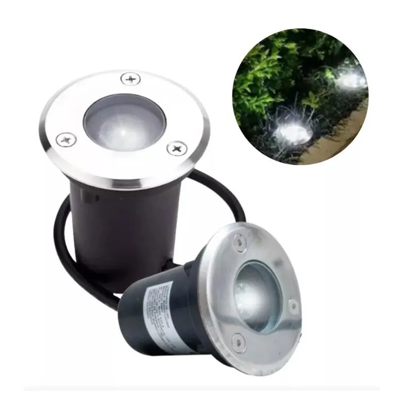 Lámpara de Piso Empotrable Led 1w Luz Cálida o Luz Blanco Frío Lumicraft