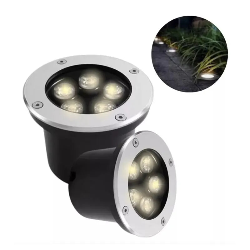 Lámpara de Piso Empotrable Led 5w Luz Cálida o Luz Blanco Frío Lumicraft