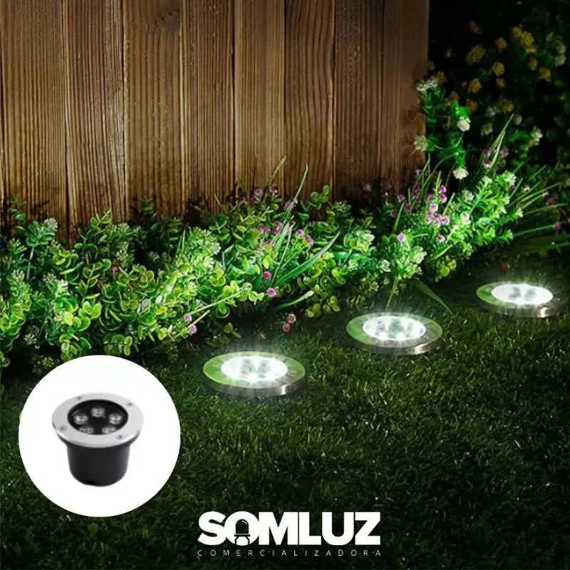 Lámpara de Piso Empotrable Led 5w Luz Cálida o Luz Blanco Frío Lumicraft