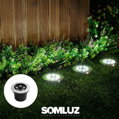 Lámpara de Piso Empotrable Led 5w Luz Cálida o Luz Blanco Frío Lumicraft