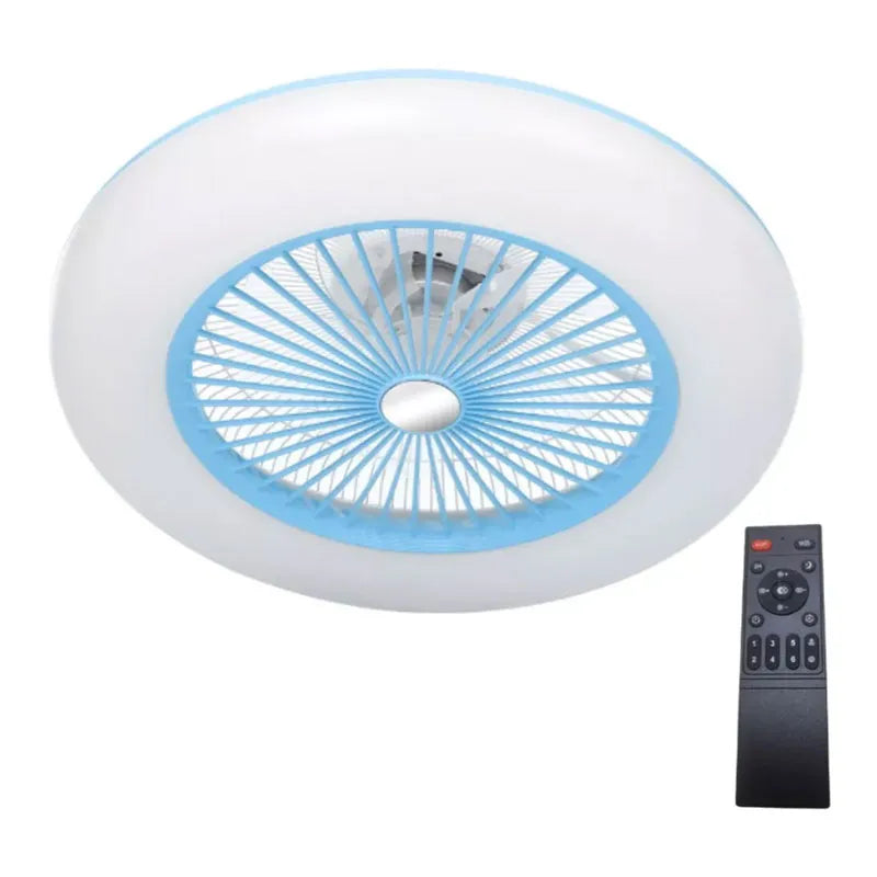 Lámpara de Techo Led con Ventilador 85w Redondo 3 Tonos de Luz Atenuable con control remoto SomLuz