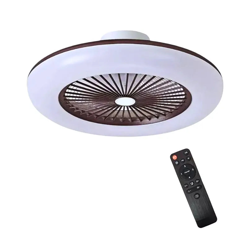 Lámpara de Techo Led con Ventilador 85w Redondo 3 Tonos de Luz Atenuable con control remoto SomLuz