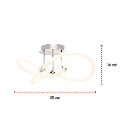 Lámpara para Plafón de Led 100w Nudo Luz Blanca o Luz Cálida SomLuz