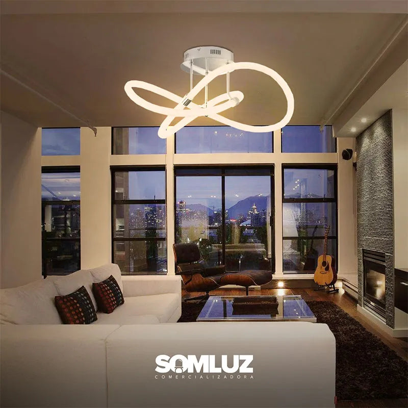 Lámpara para Plafón de Led 100w Nudo Luz Blanca o Luz Cálida SomLuz